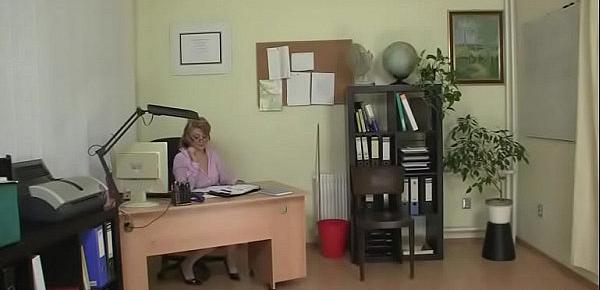  Mature office woman fucks her employee